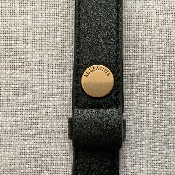 All Saints Eve Black Leather Crossbody Shoulder Bag NWOT - Picture 11 of 16